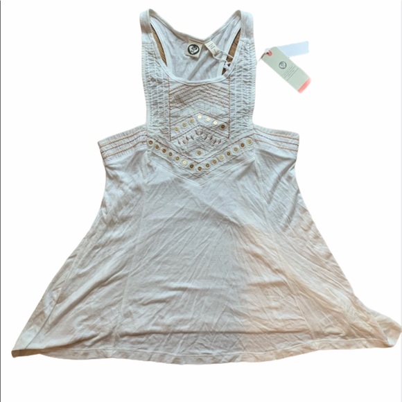 NWT Lagaci Aztec sequined racerback tank